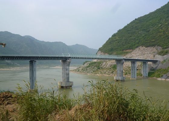 Tracked Truss Steel Bridge Load 50t Compact Panel Bailey Bridge