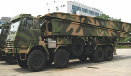 8×8 Military Cross Country Chassis Mechanized Bridge Emergency Bridge