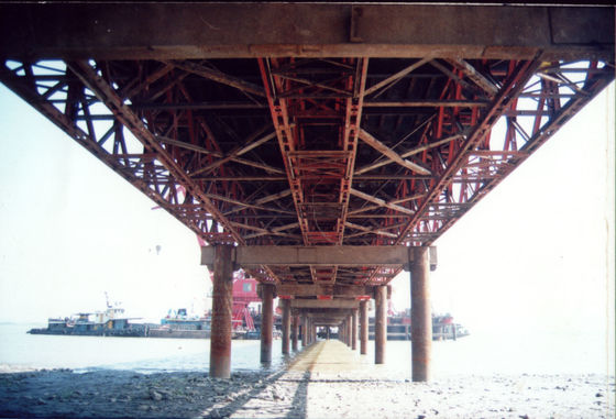 Çok Yönlülük Uzunluk 6-54m Bailey Bridge Makas Yüksekliği 2.134m